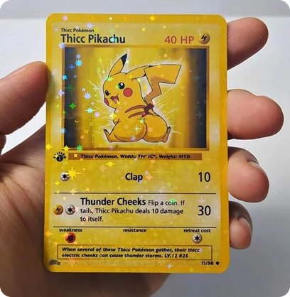 Card on dark background